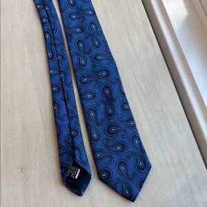 Blue Paisley Men's Tie
